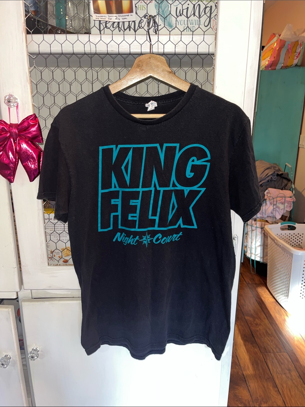 King Felix Night Court Graphic Tee - Black/Teal